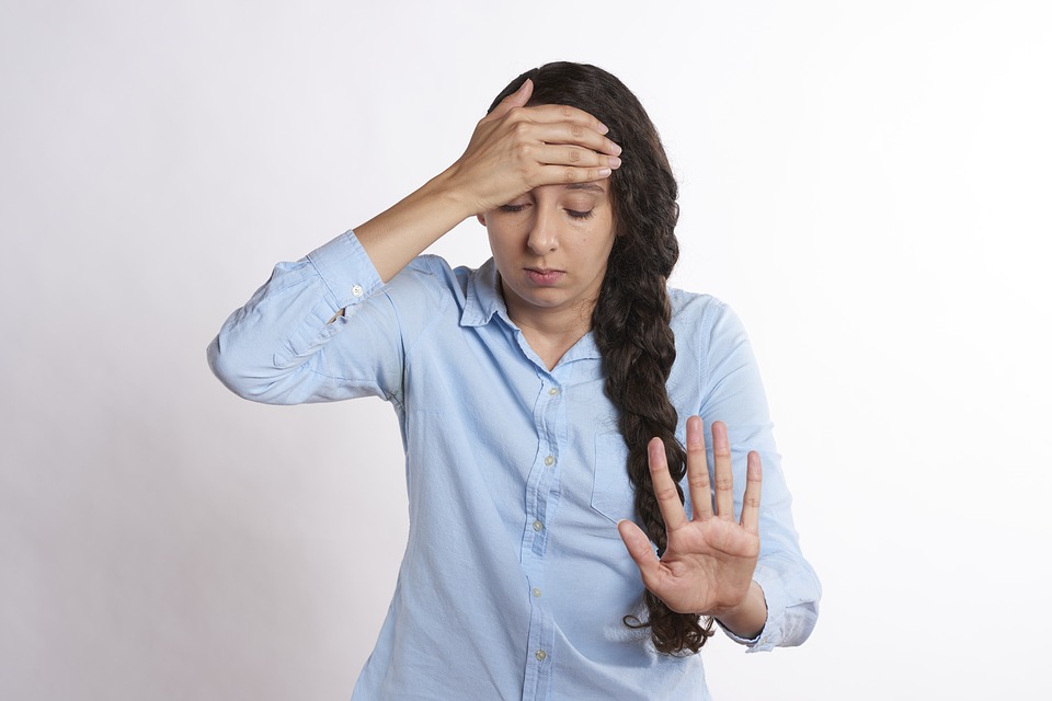 woman dealing with stress